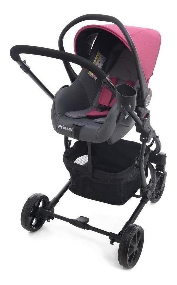 Carriola De Bebe Prinsel Prima Ts Portabebe/autoasiento Rosa