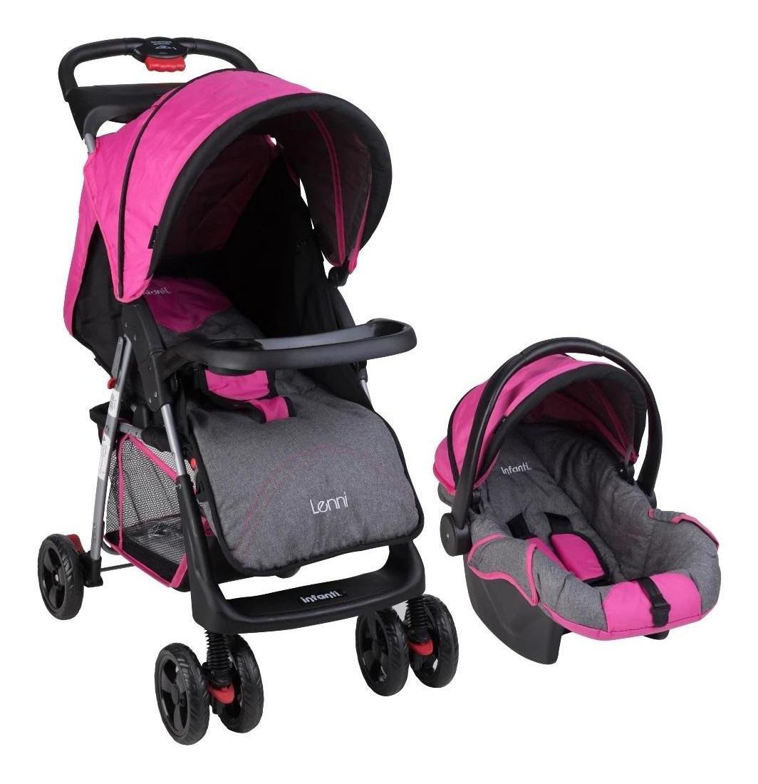 Carriola De Bebe Infanti Lenni Plegable Portabebe Portavasos Rosa