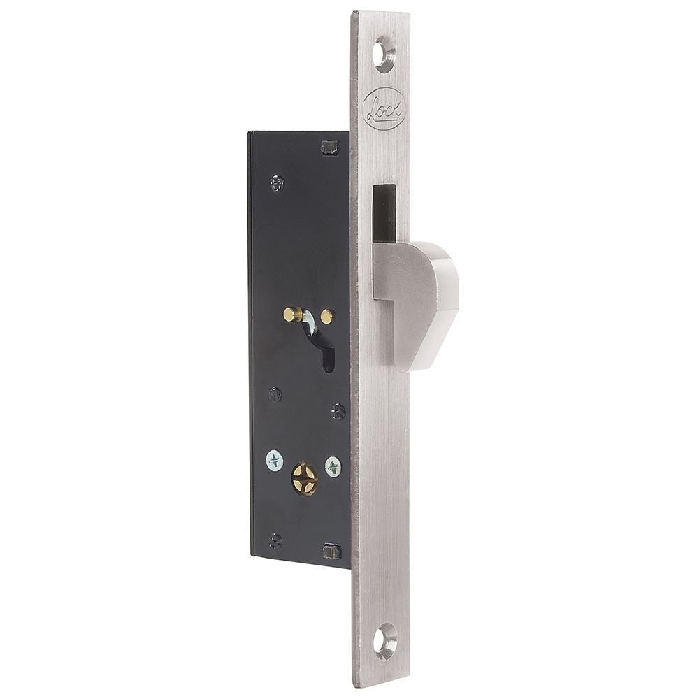 Cerrojo Cerradura Embutir Gancho Níquel Satinado Lock