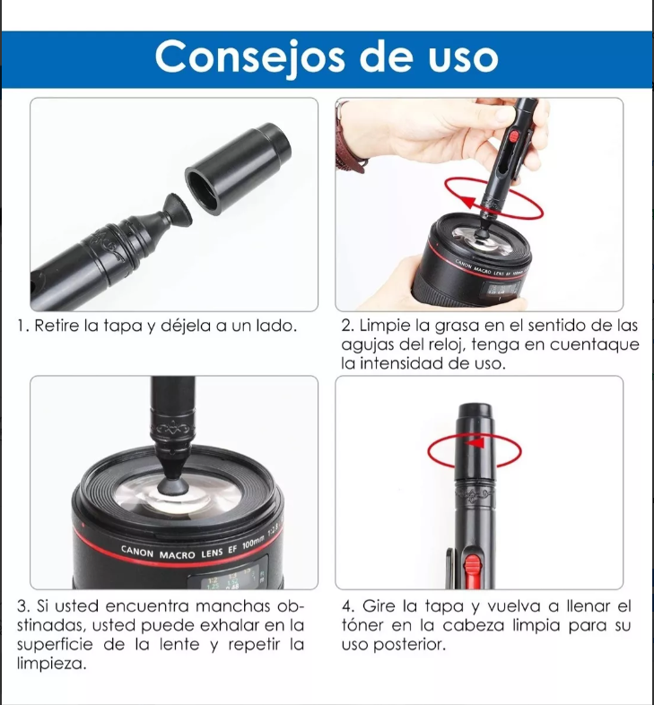 KIT DE LIMPIEZA PARA CAMARA