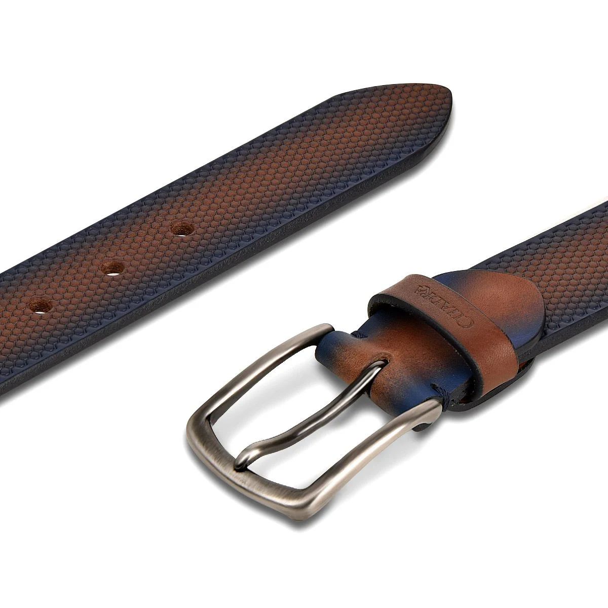 Cinturón Cuadra para caballero en piel genuina 