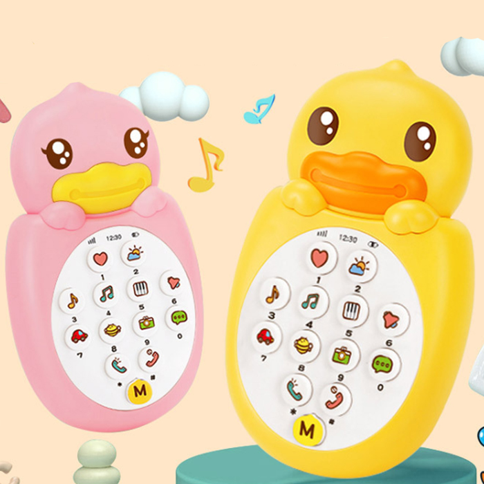 Teléfono Juguete Música Sonidos Pato B. Duck Amarillo  