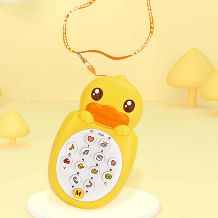 Teléfono Juguete Música Sonidos Pato B. Duck Amarillo  