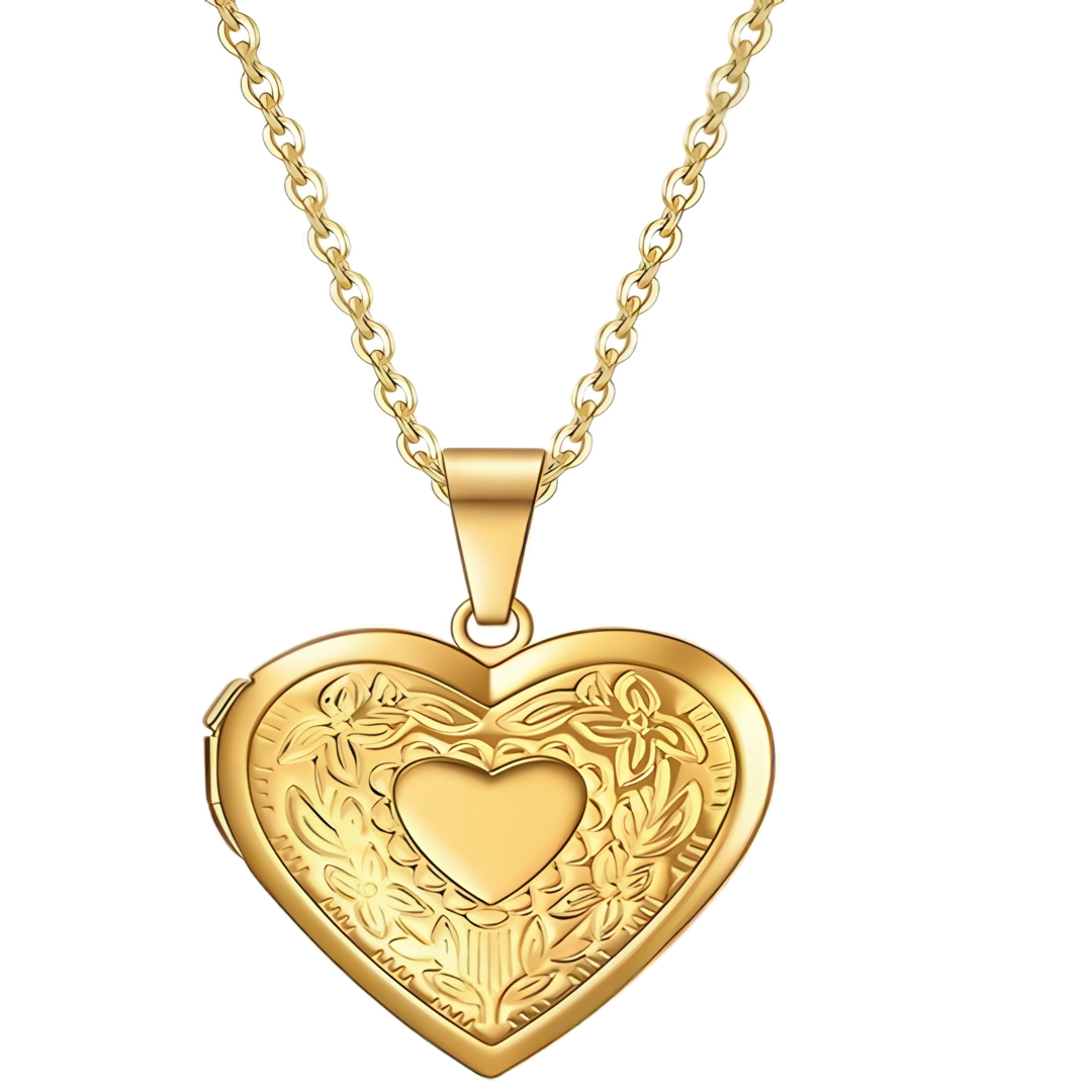 Collar Relicario Corazon Love Fotografia