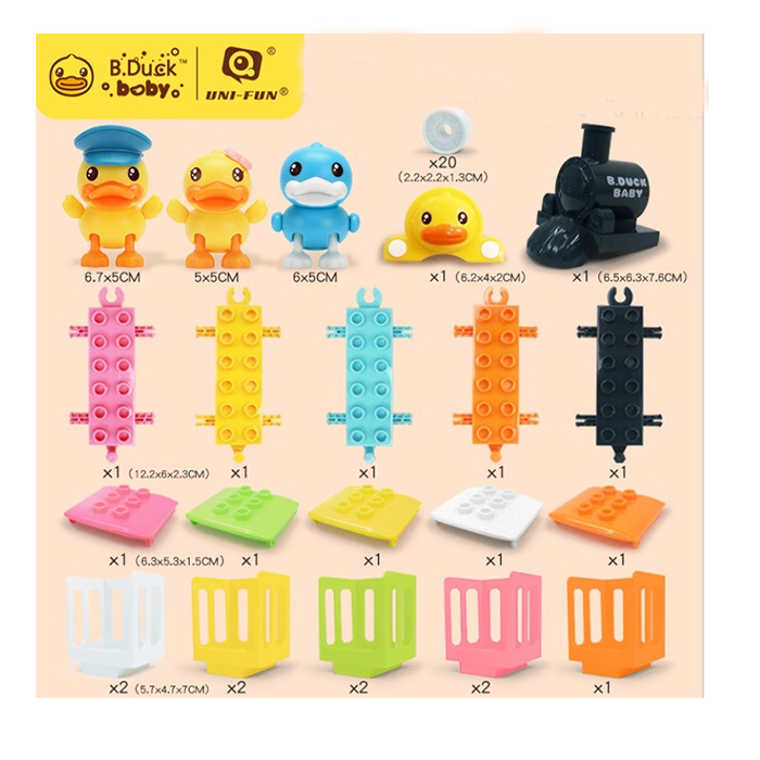 Bloques De Construcción Tren B. Duck Patos Juguetes