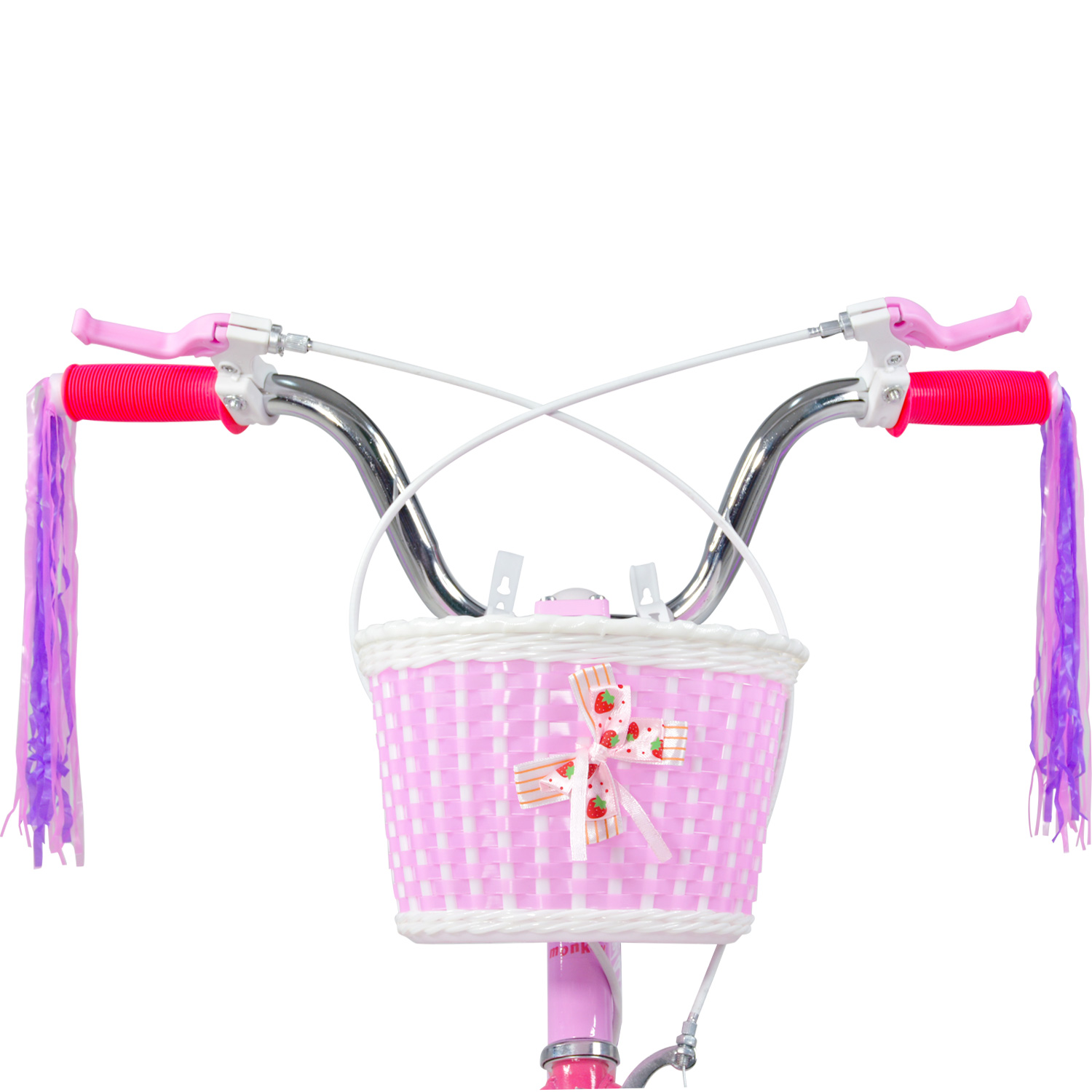 Bicicleta Rosa Infantil R16 Para Niña + Canasta Y Rueditas
