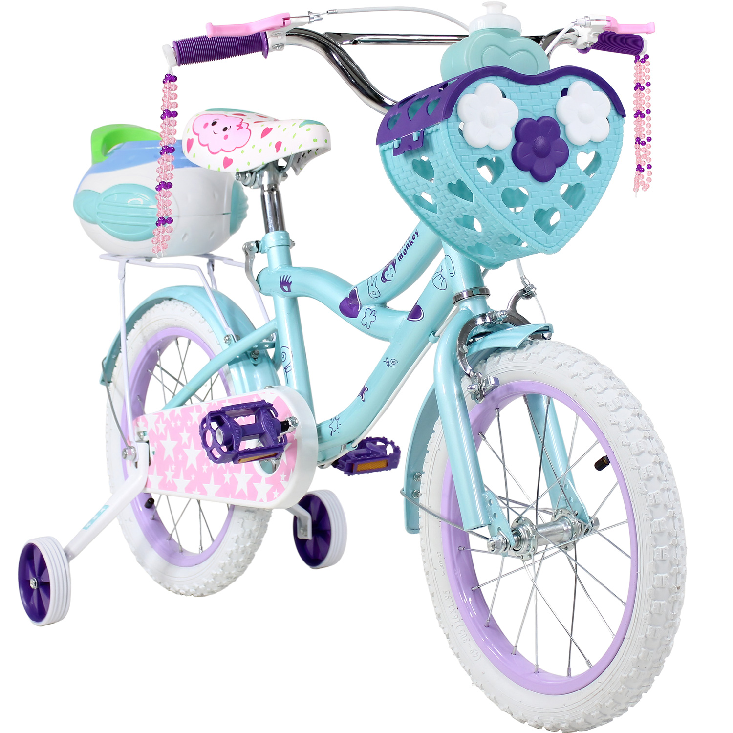 Bicicleta Infantil Bicicleta De NiÃ±a Con Canasta Bicicleta