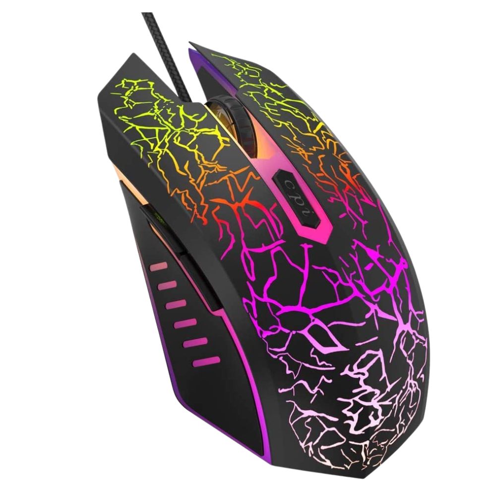 Mouse gamer alámbrico ergonómico Gadgets&Fun RGB