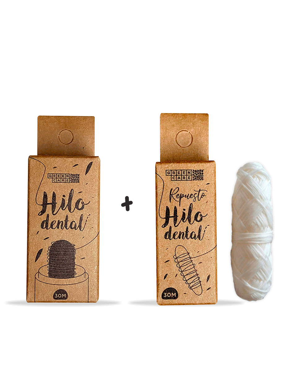 Pack Hilo Dental Biodegradable + Repuesto - BLANCO