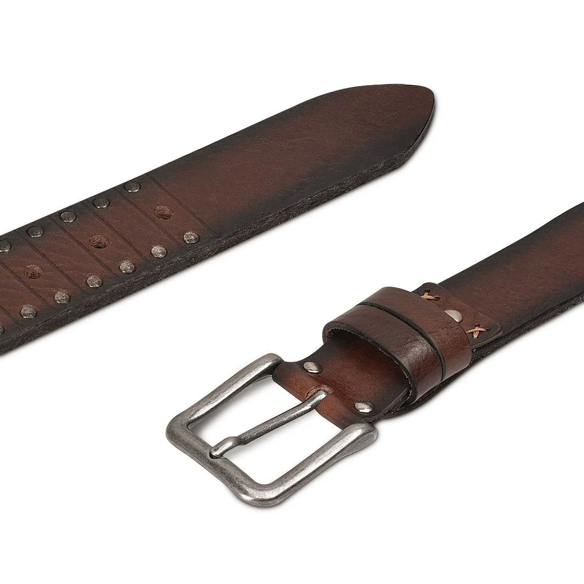 Cinturón Cuadra para caballero en piel genuina