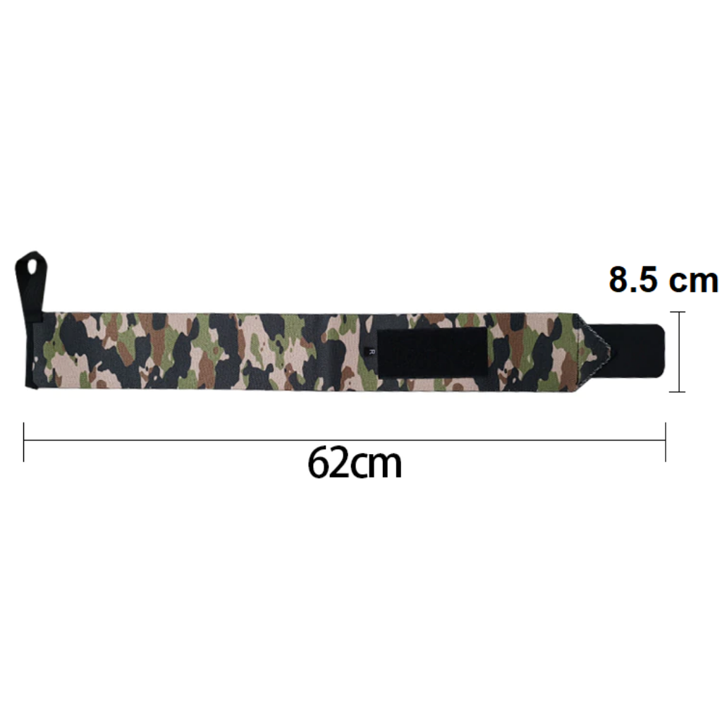 Muñequeras Deportivas Para Pesas Fuerza Ocean Fitness Elásticas Camuflaje Par Ocean Wrist
