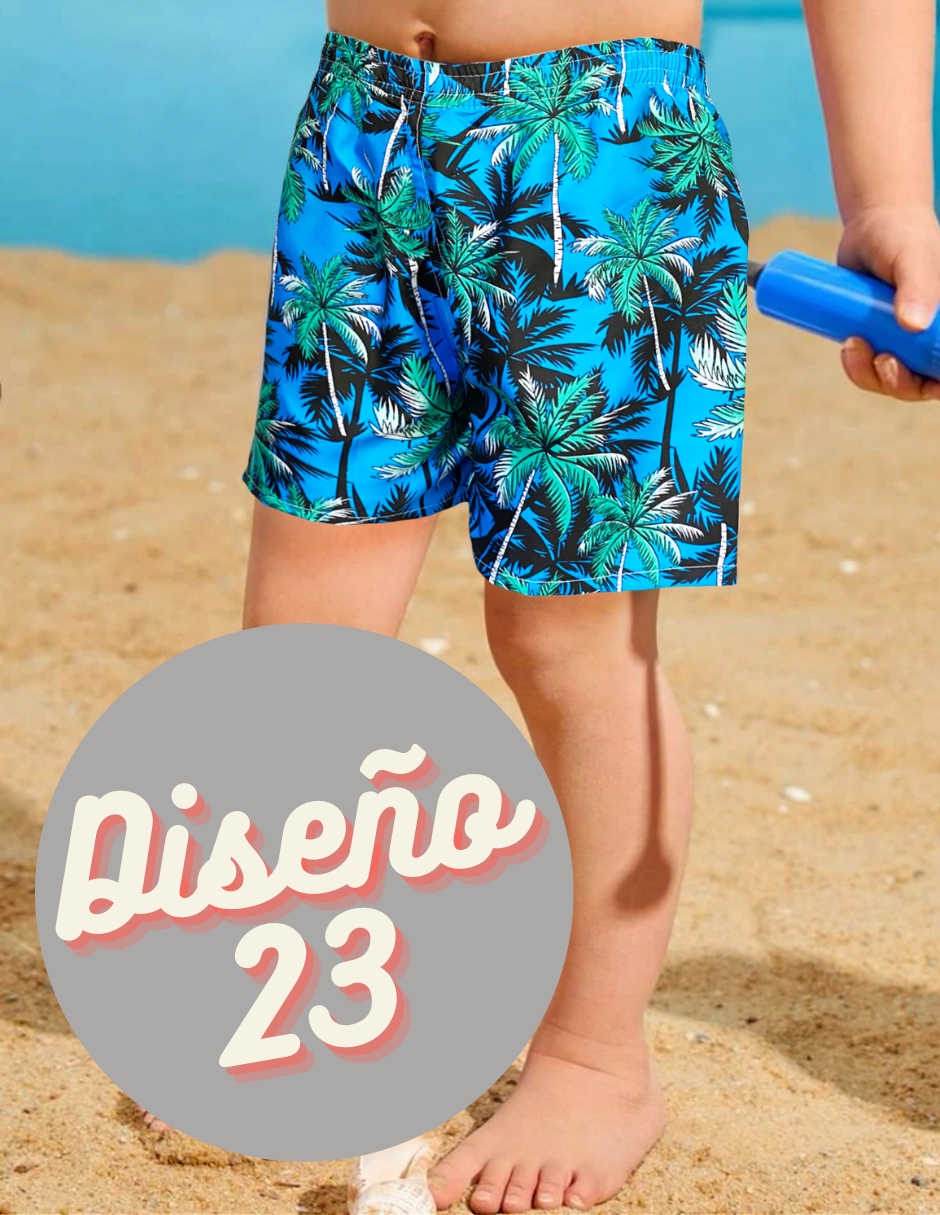 Short Niño Bermuda Casual Verano Playa Alberca Color Duradero