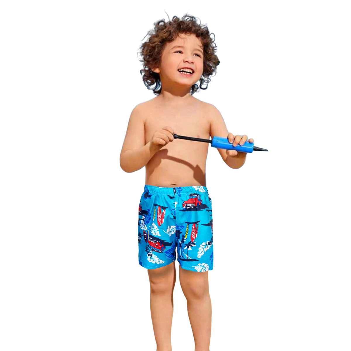 Short Duradero Niño Bermuda Casual Verano Playa Alberca Color 