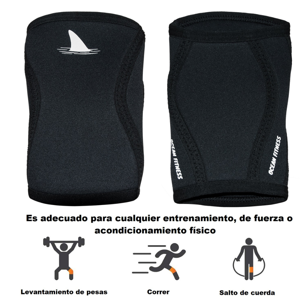 Rodilleras de Neopreno Deportivas Ocean Fitness Elásticas Ocean Kneepad