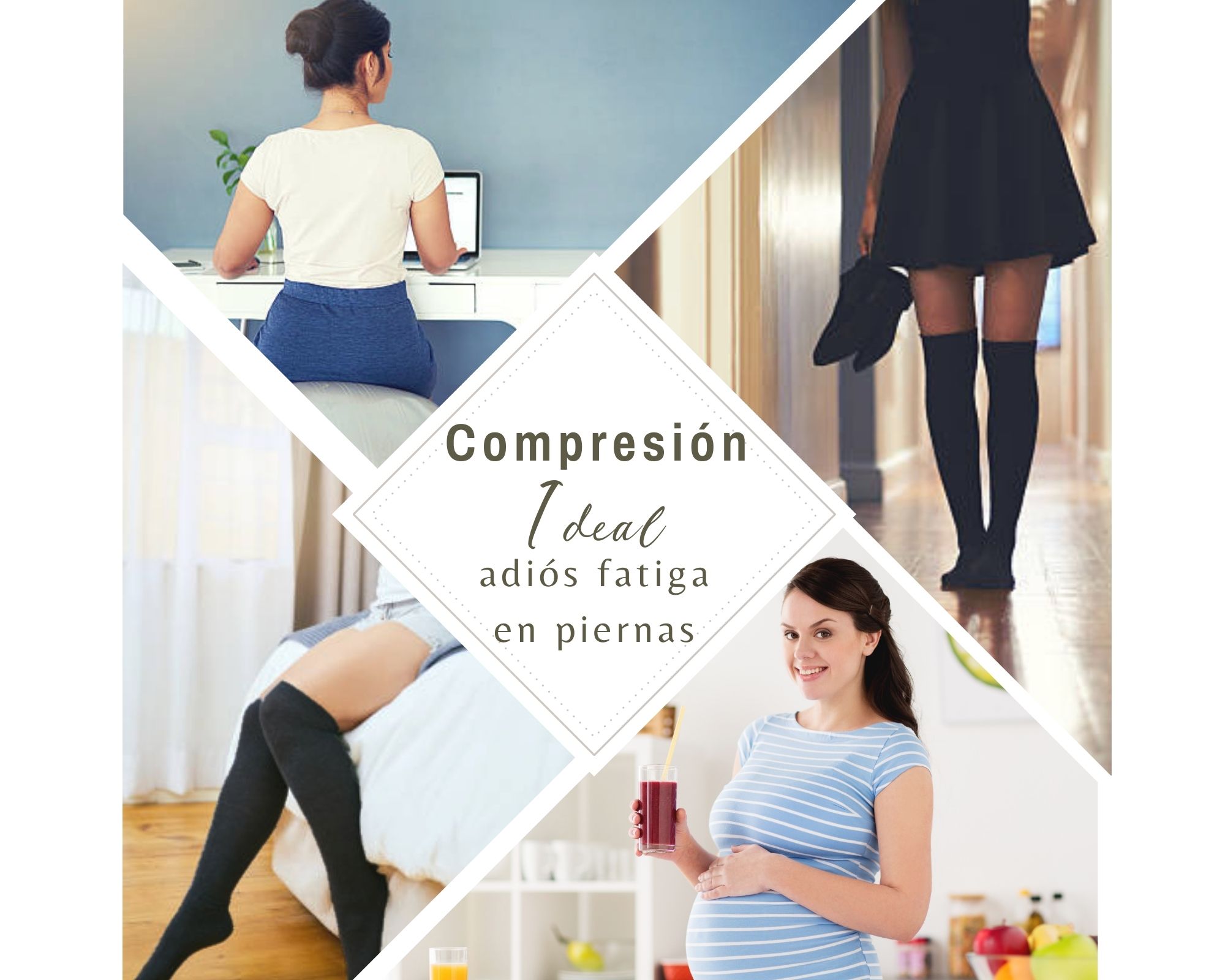 Medias de compresion mujer 15-20 mmhg , altura abajo de la Rodilla, perfectas para ejercicio, piernas cansadas, embarazo, etc. Buena compresión