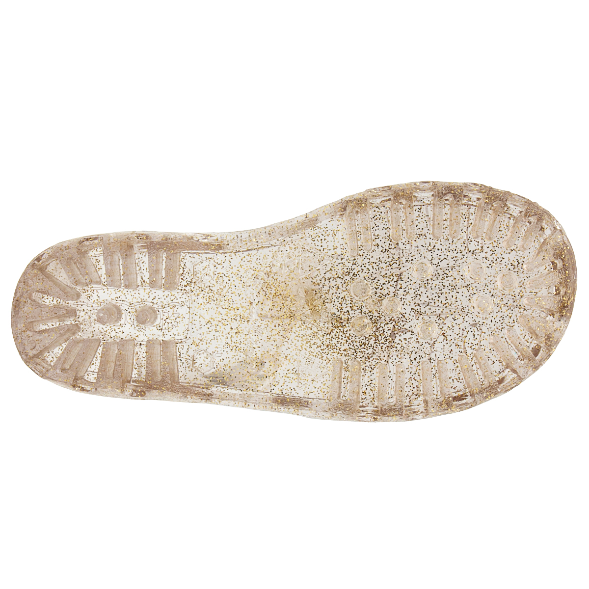 Huarache De Plástico Niña Control De Esfínteres Dorado 12-16