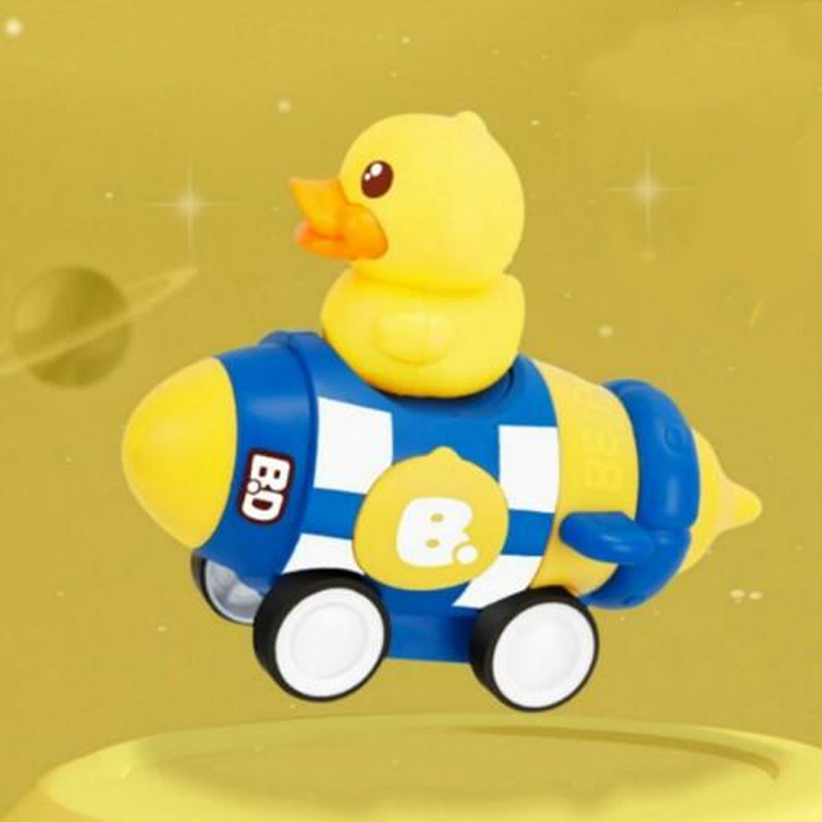 Juguete Cohete Arrastre Fricción Para Niños B. Duck