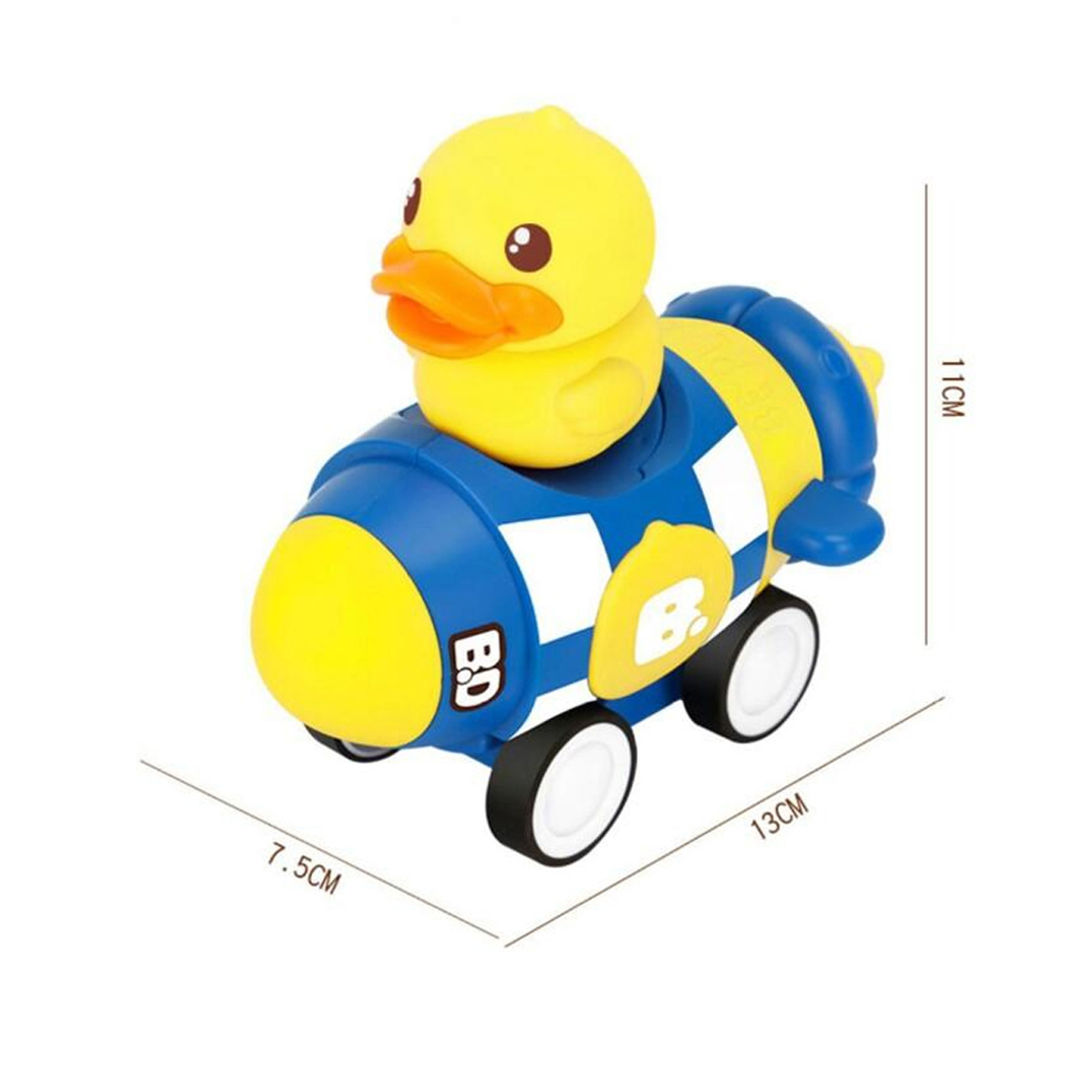 Juguete Cohete Arrastre Fricción Para Niños B. Duck
