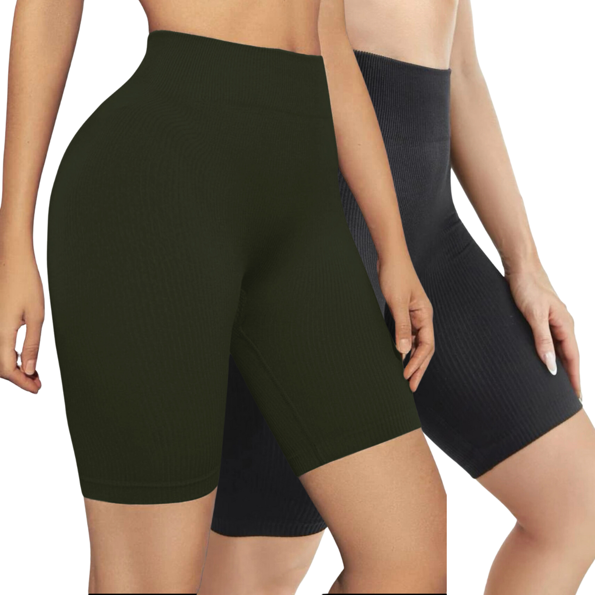 Pack De 2 Shorts Biker Dama Texturizado Bermuda Mujer Chores