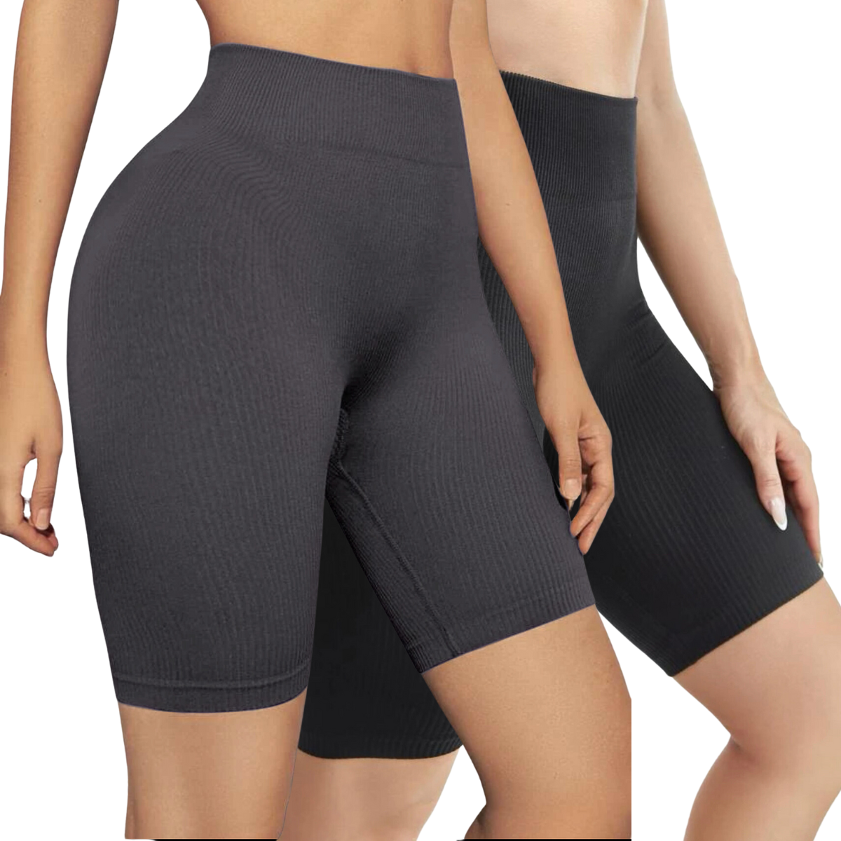 Pack De 2 Shorts Biker Dama Texturizado Bermuda Mujer Chores