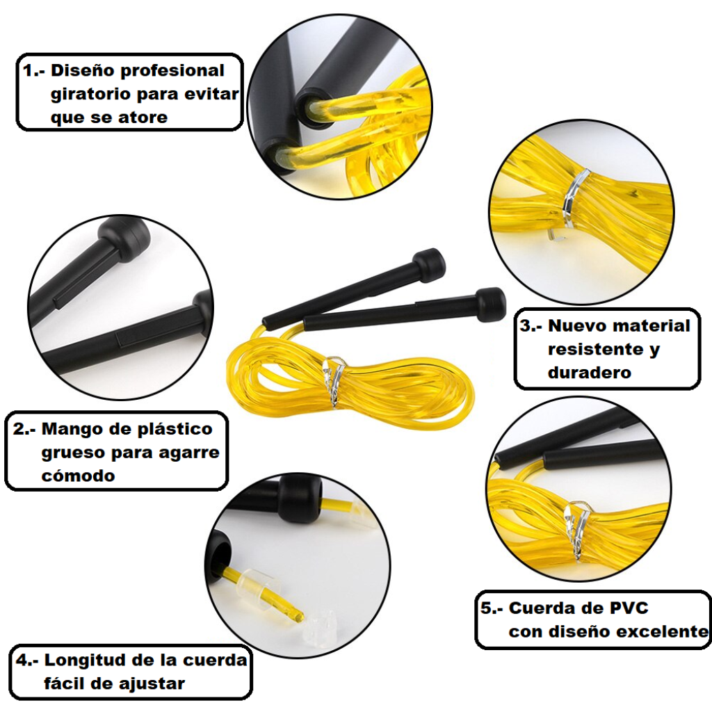 Cuerda Para Saltar Ocean Fitness Pvc Ajustable Box Crossfit Fitness Ocean Jump Rope