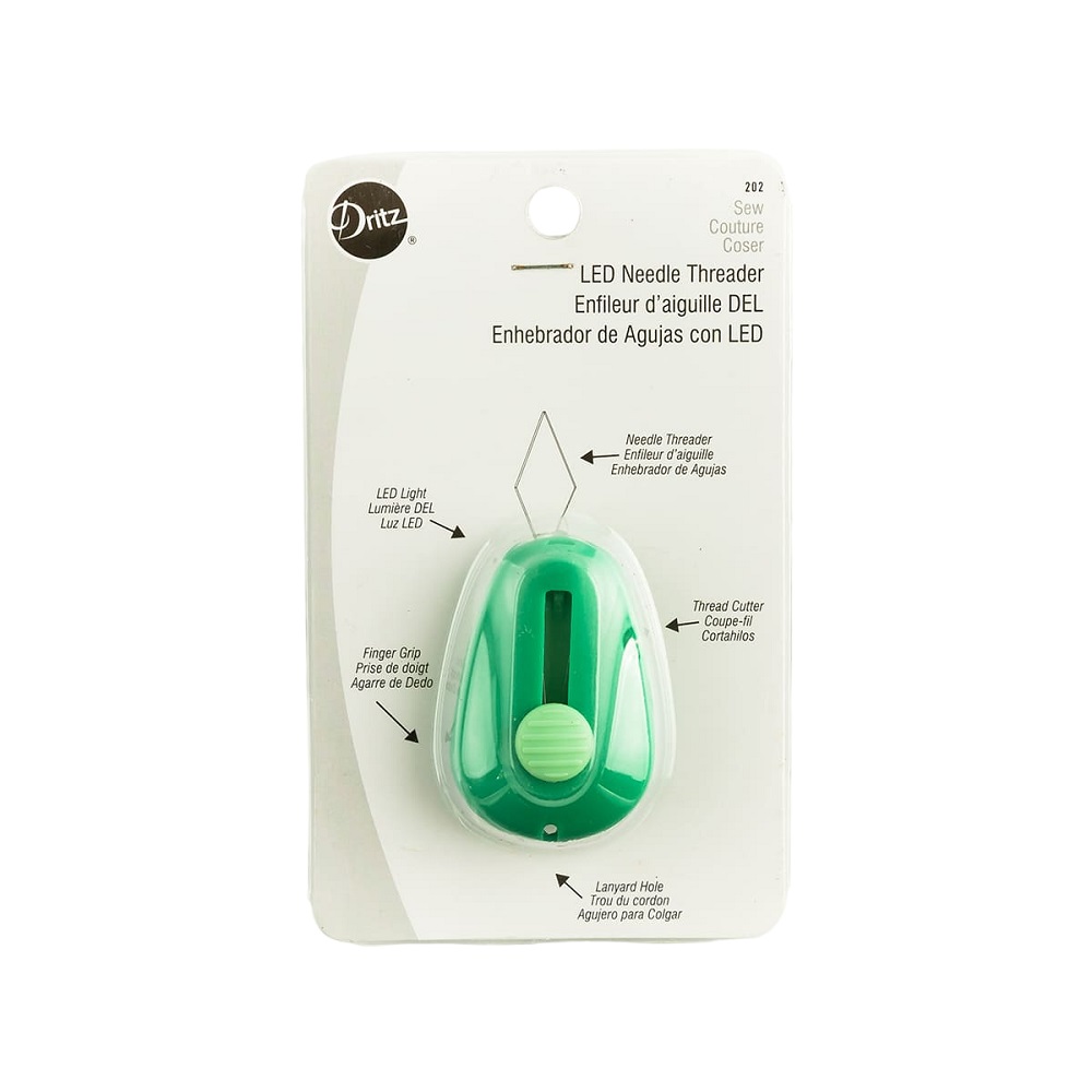 Ensartador Enhebrador Agujas C/ Luz Led Plástico Dritz