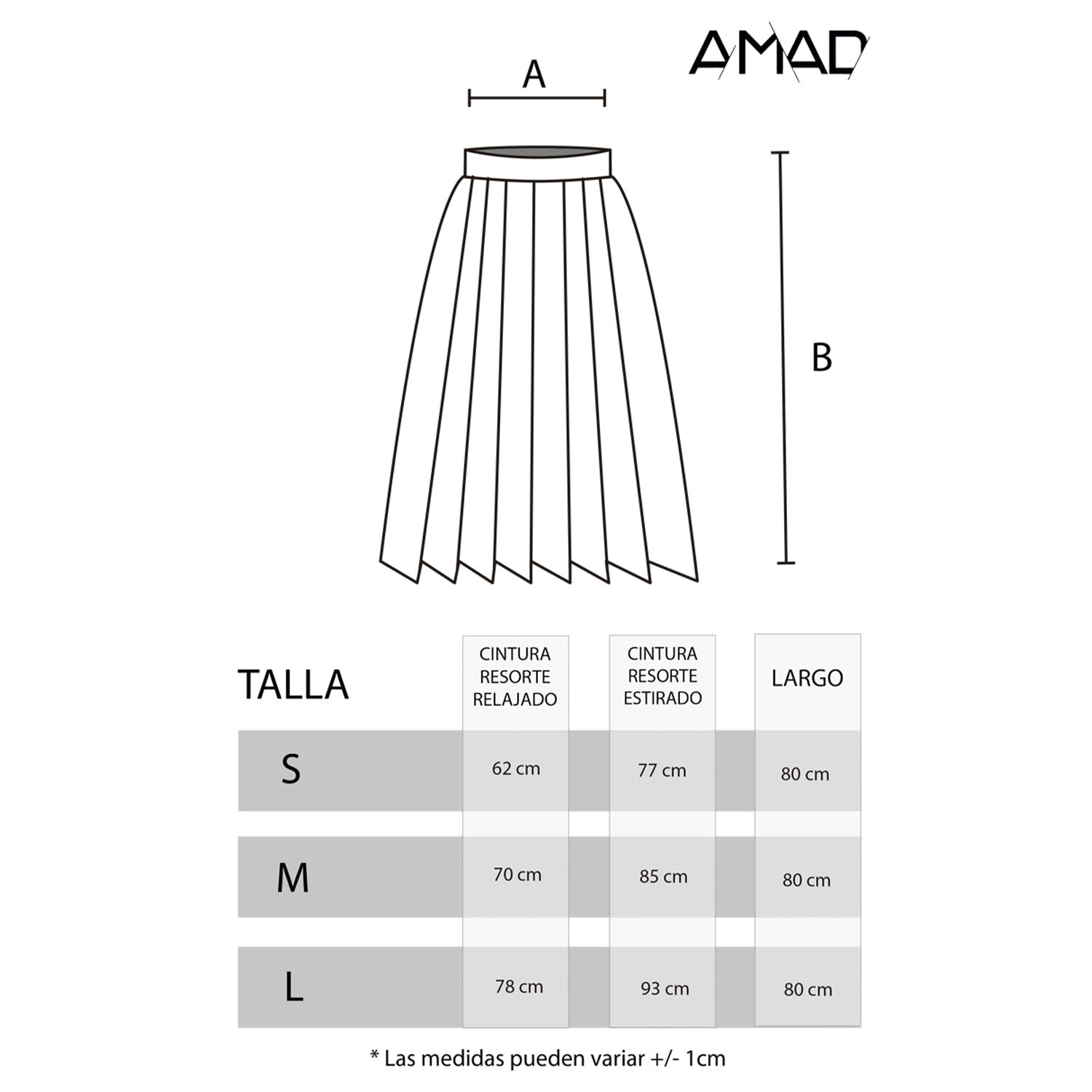 Falda plisada clásica 