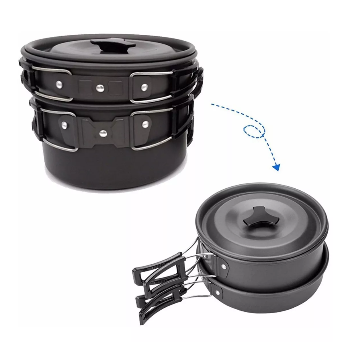 Kit Utensilios De Cocina Para Acampar Acampada Completo