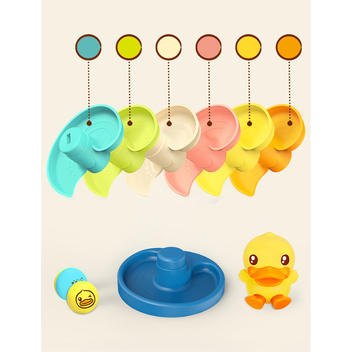 Juguete Tobogán Espiral 4 Pisos Niños Divertido B. Duck