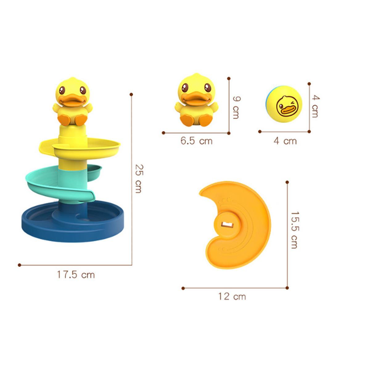 Juguete Tobogán Espiral 4 Pisos Niños Divertido B. Duck