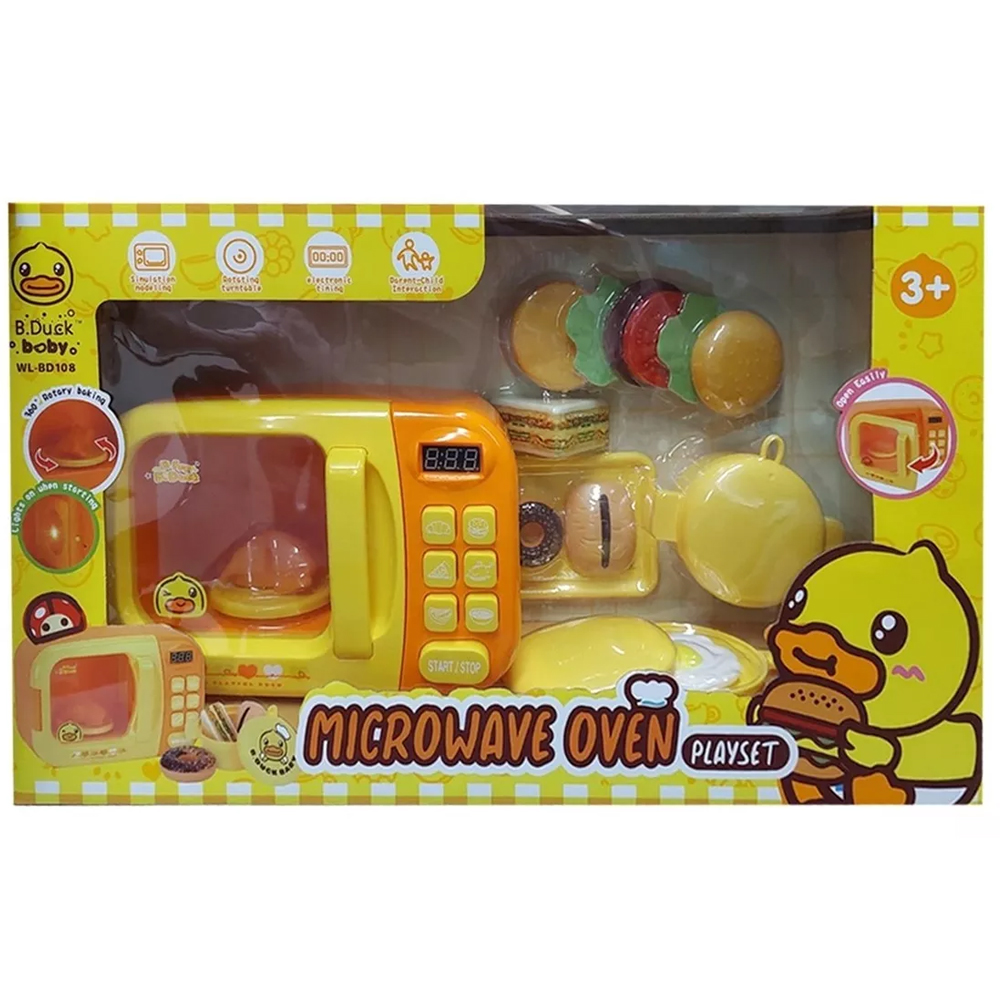 Horno De Microondas Juguete Niños B. Duck Accesorios