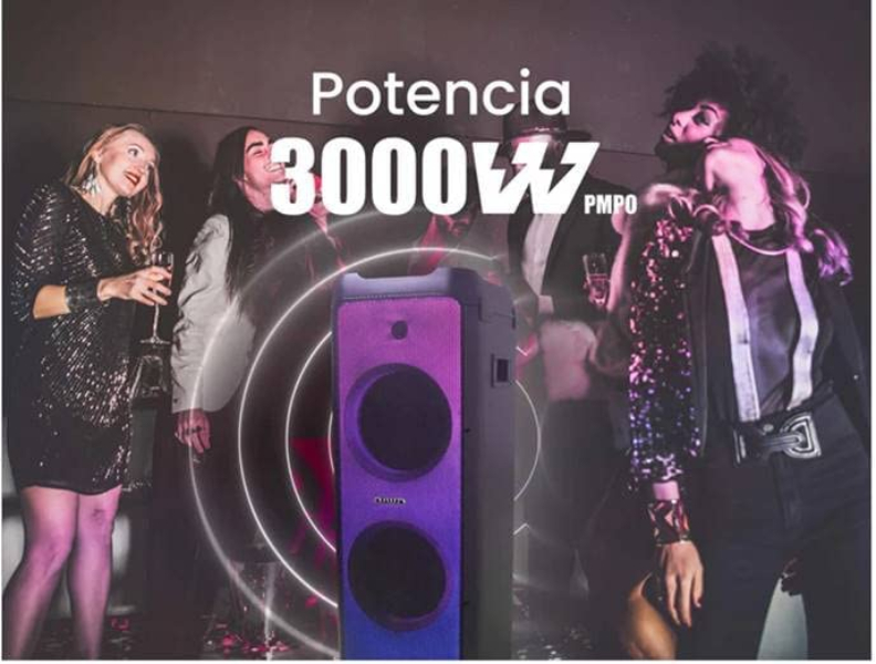 Bocina/ Baffle 3000w FLAME LINE EFECTO CONSOLA  DJ MARCA AIWA