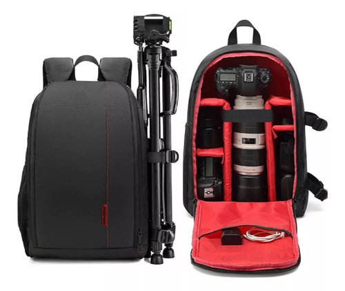 Mochila fotográfica para cámara, mochila impermeable para cámara