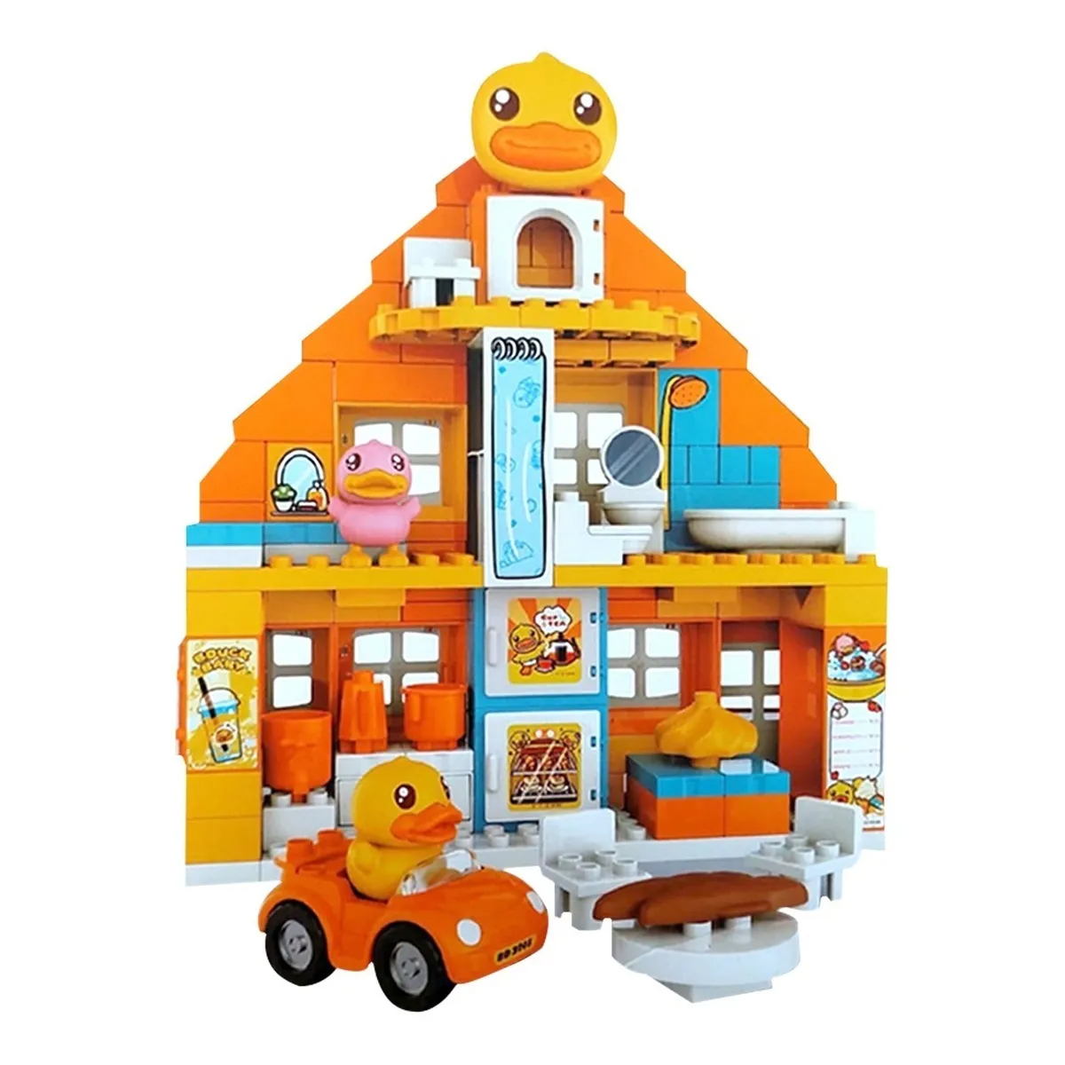 Casa De Bloques Construcción Para Niños B.Duck Diversión