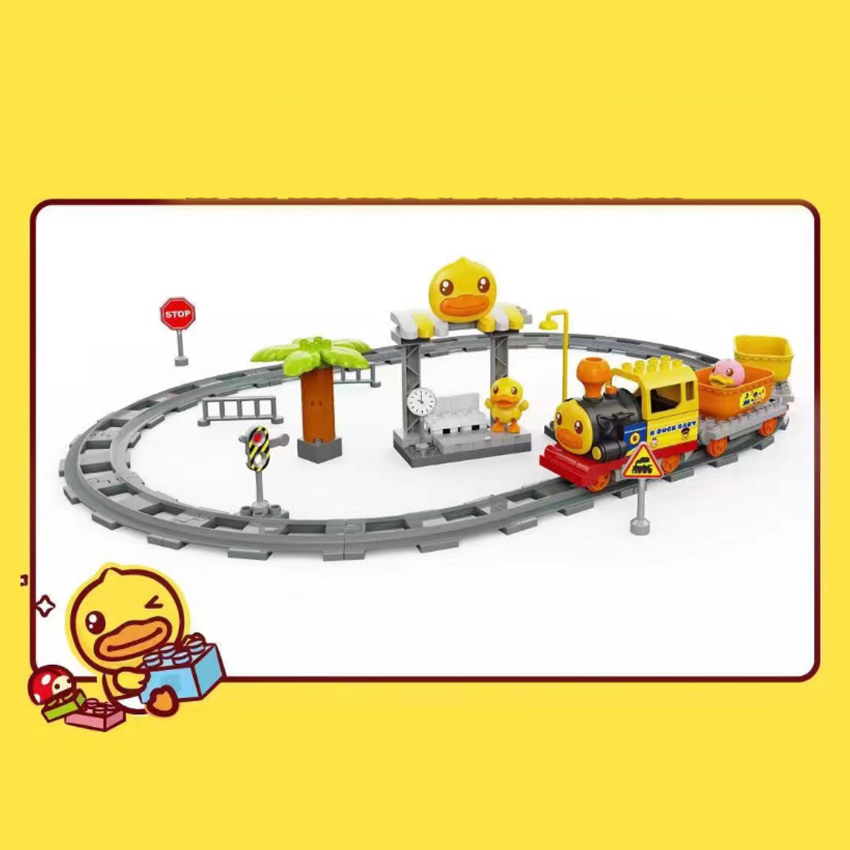Pista Bloques Construcción Tren Juguete B.Duck