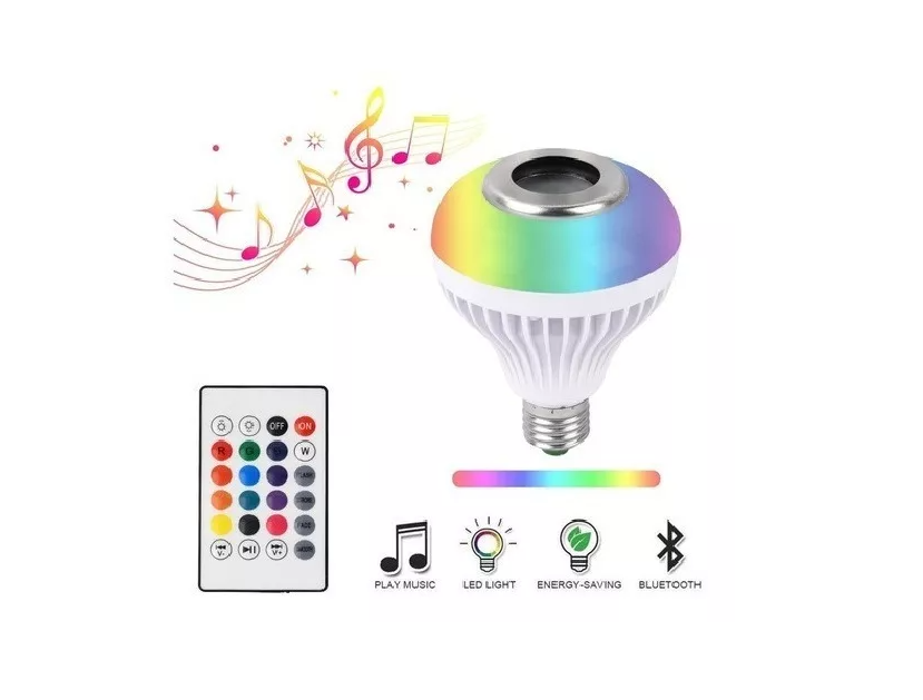 BOCINA FOCO BLUETOOTH CON CONTROL