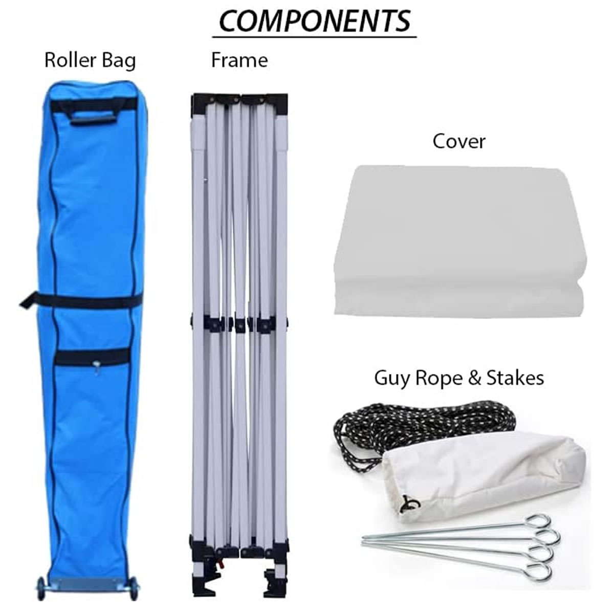 Toldo de 3 x 3 m King Canopy Festiva FSSHST10WH SMS