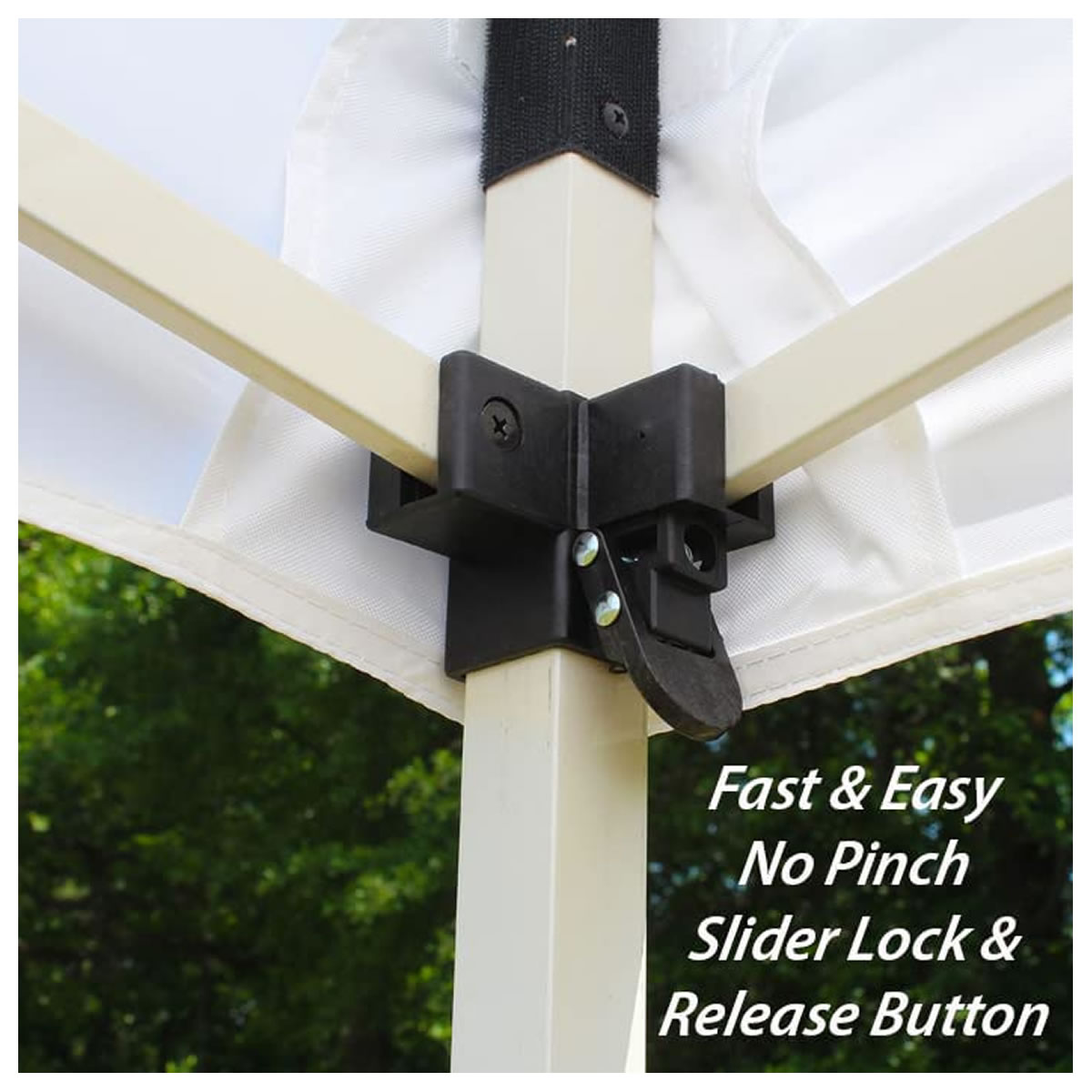 Toldo de 3 x 3 m King Canopy Festiva FSSHST10WH SMS