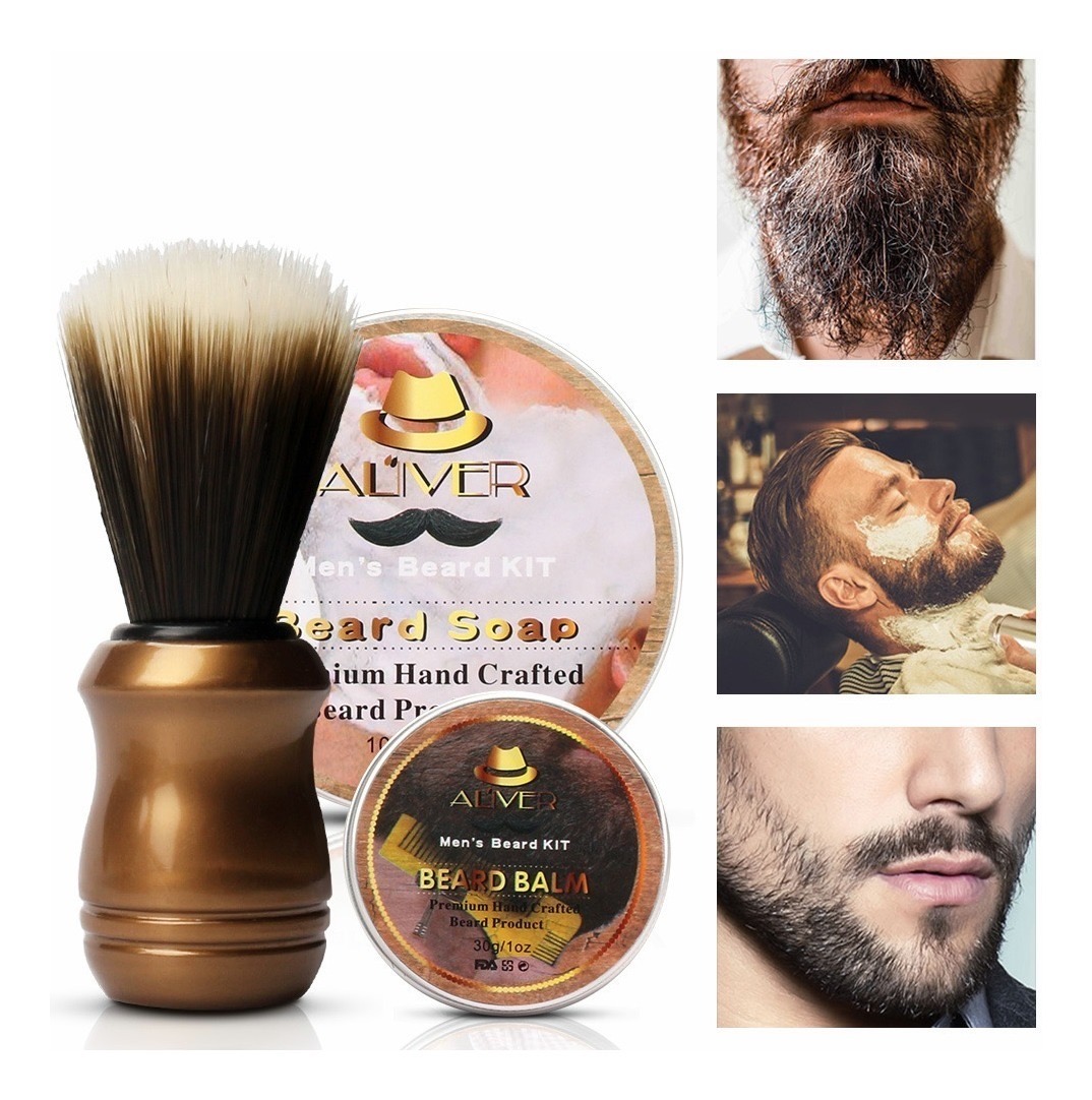 Kit Cuidado De Barba Para Hombres Bigote 12 Piezas FUNBU