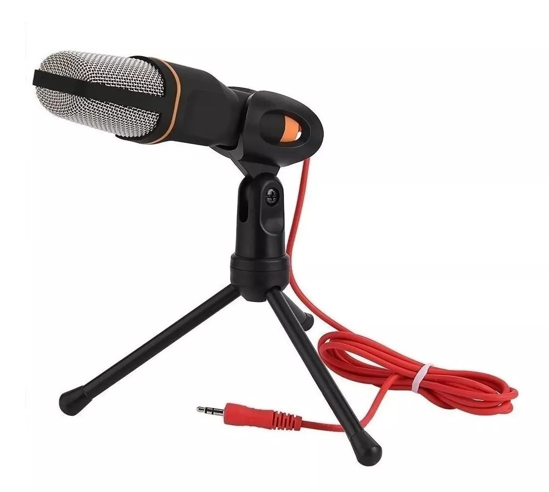 Micrófono condensador omnidireccional negro