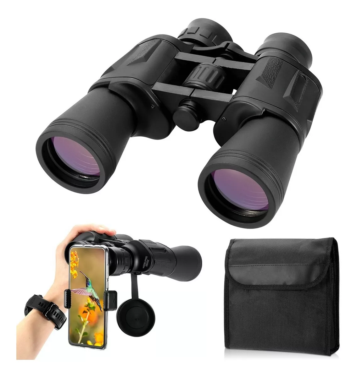 Binoculares Telescopio Prismáticos Visión Nocturna Hd 20x 50