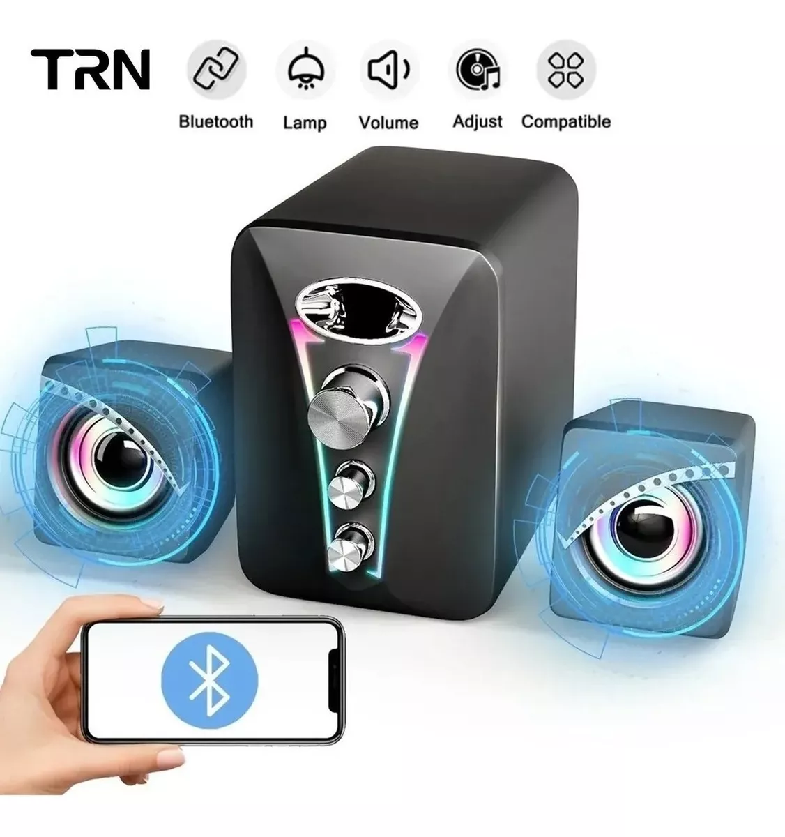 Bocinas Para Pc 2.1 Subwoofer Bluetooth 5.0 Altavoces