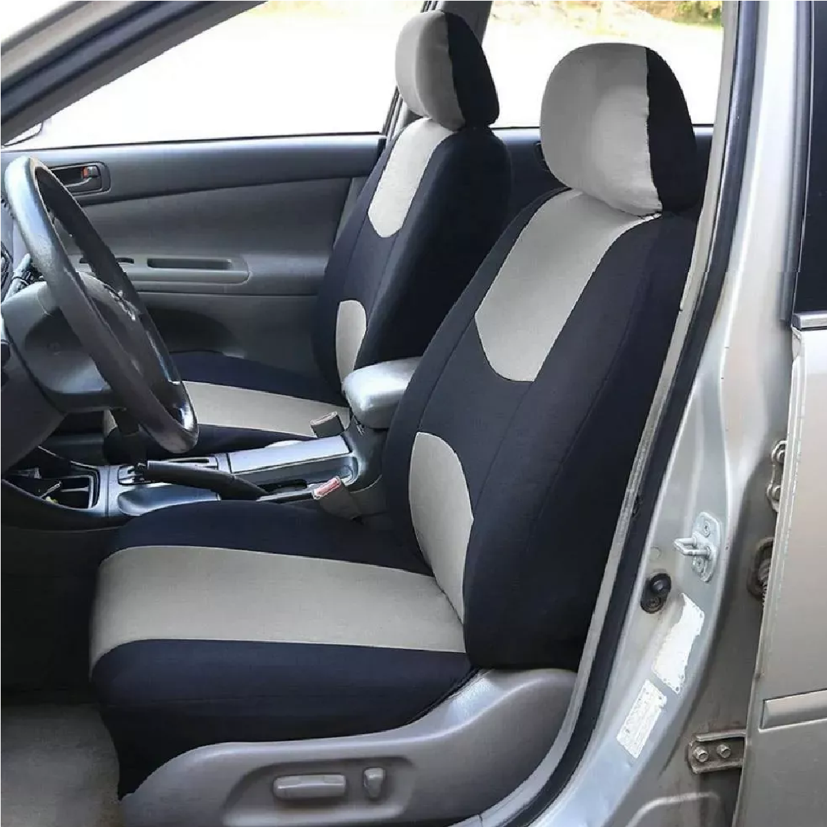 Juego Funda De Asiento De Coche De Tejido De Poliéster Universal