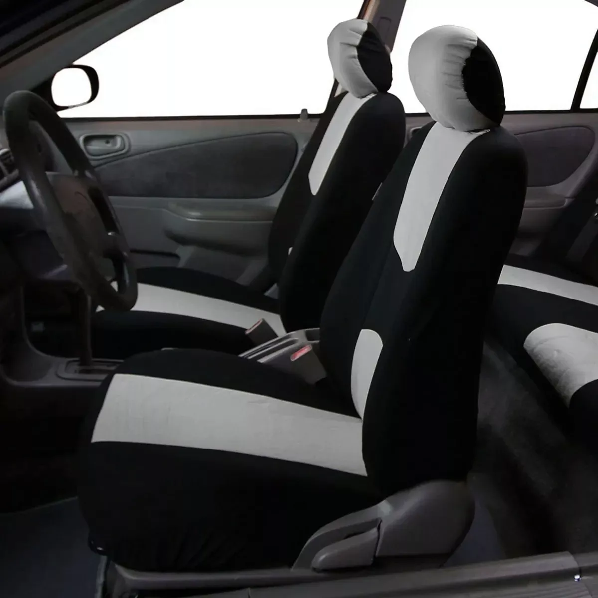 Juego Funda De Asiento De Coche De Tejido De Poliéster Universal