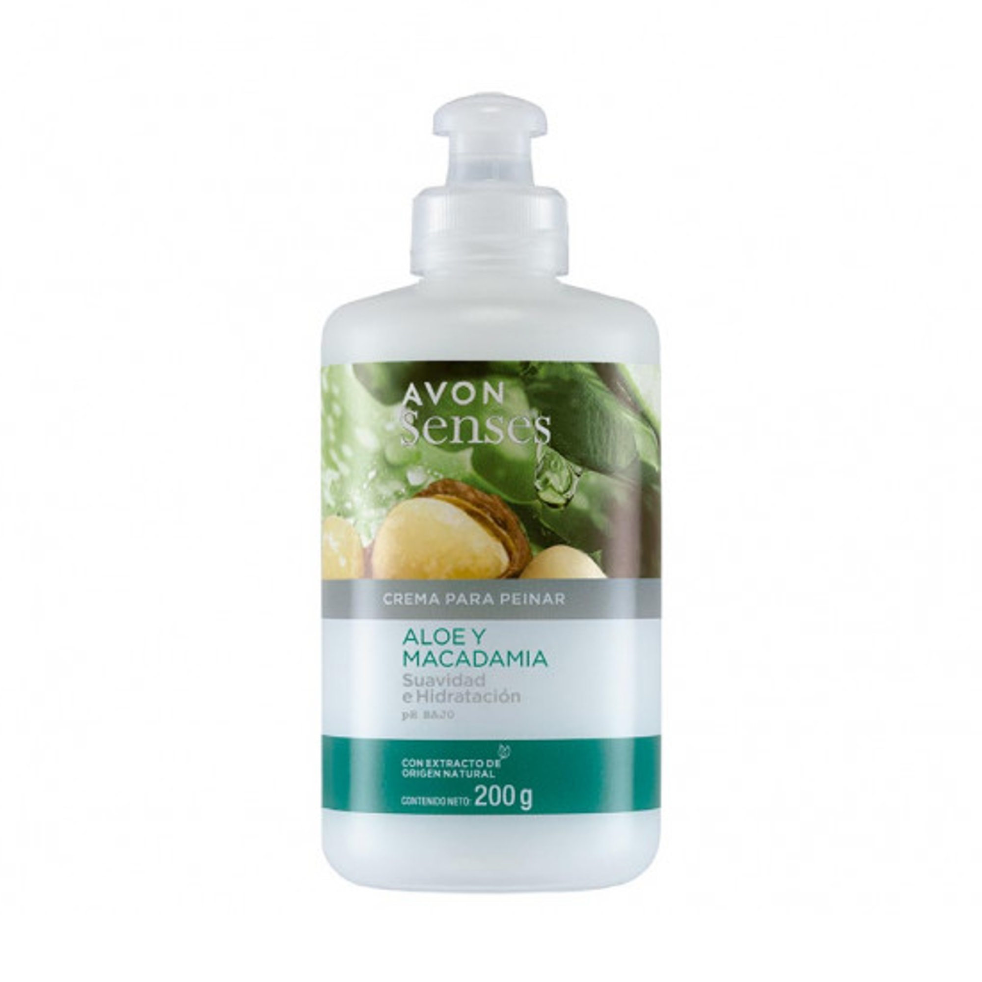 Crema Para Peinar Aloe Y Macadamia Senses Avon.