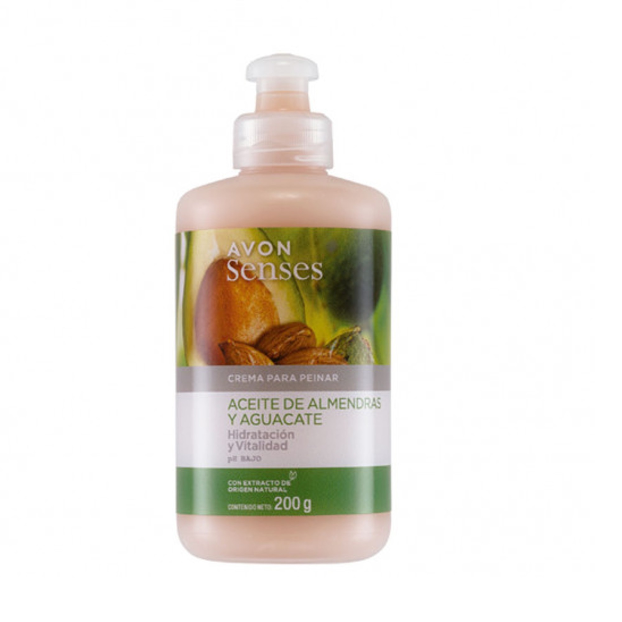 Crema Para Peinar Aceites De Almendra Y Aguacate Senses Avon.