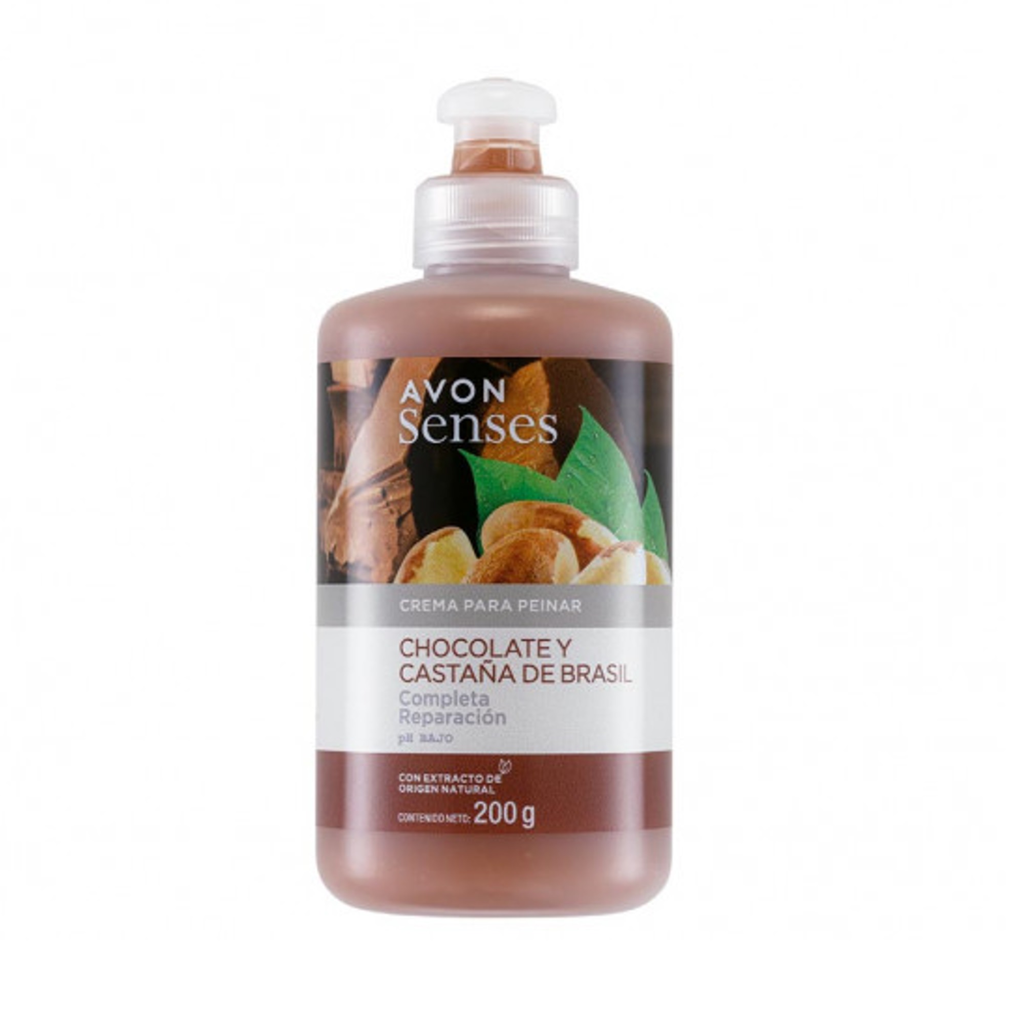 Crema Para Peinar Chocolate Y Castaña De Brasil Senses Avon