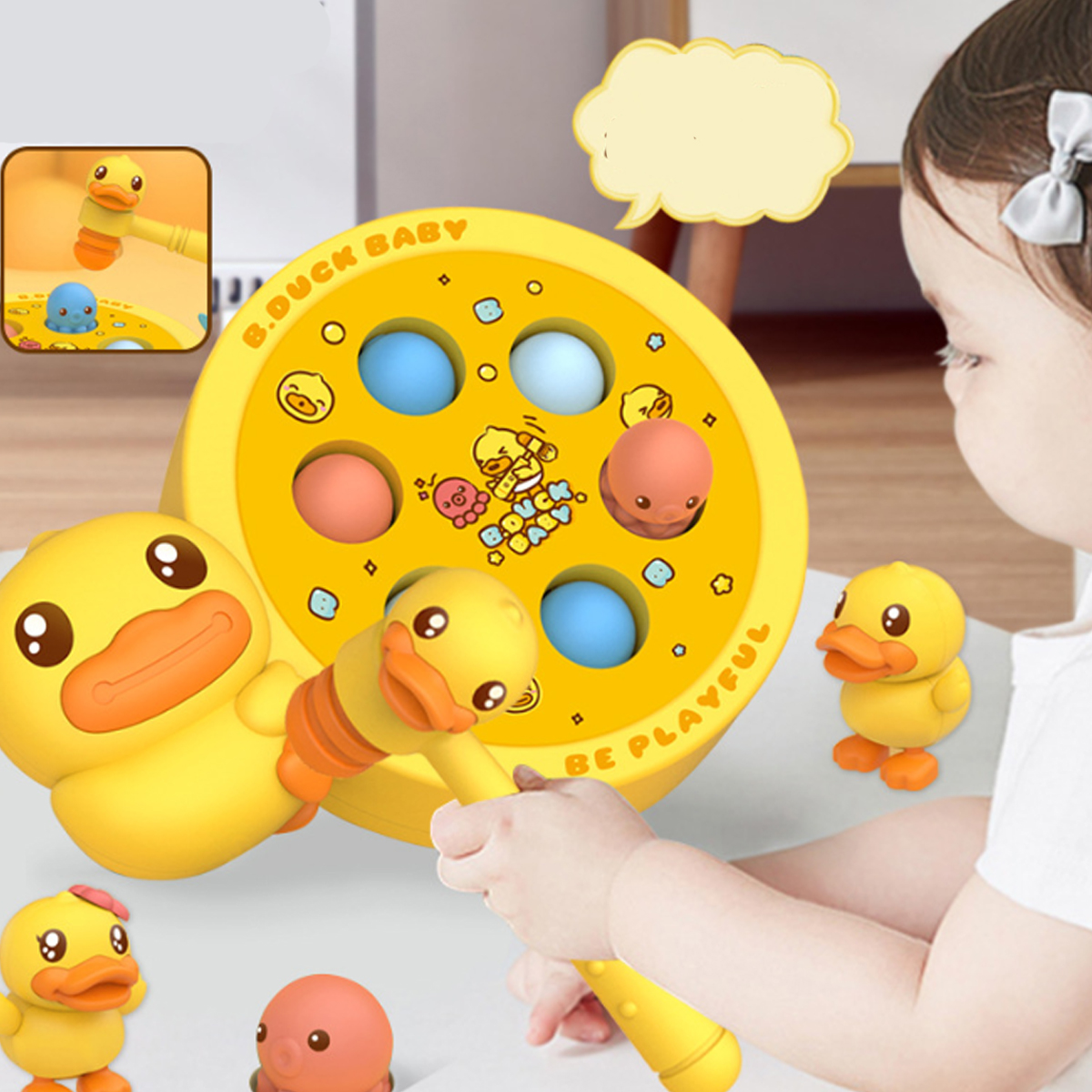Juego De Destreza Golpe De Martillo Para Niños B. Duck.