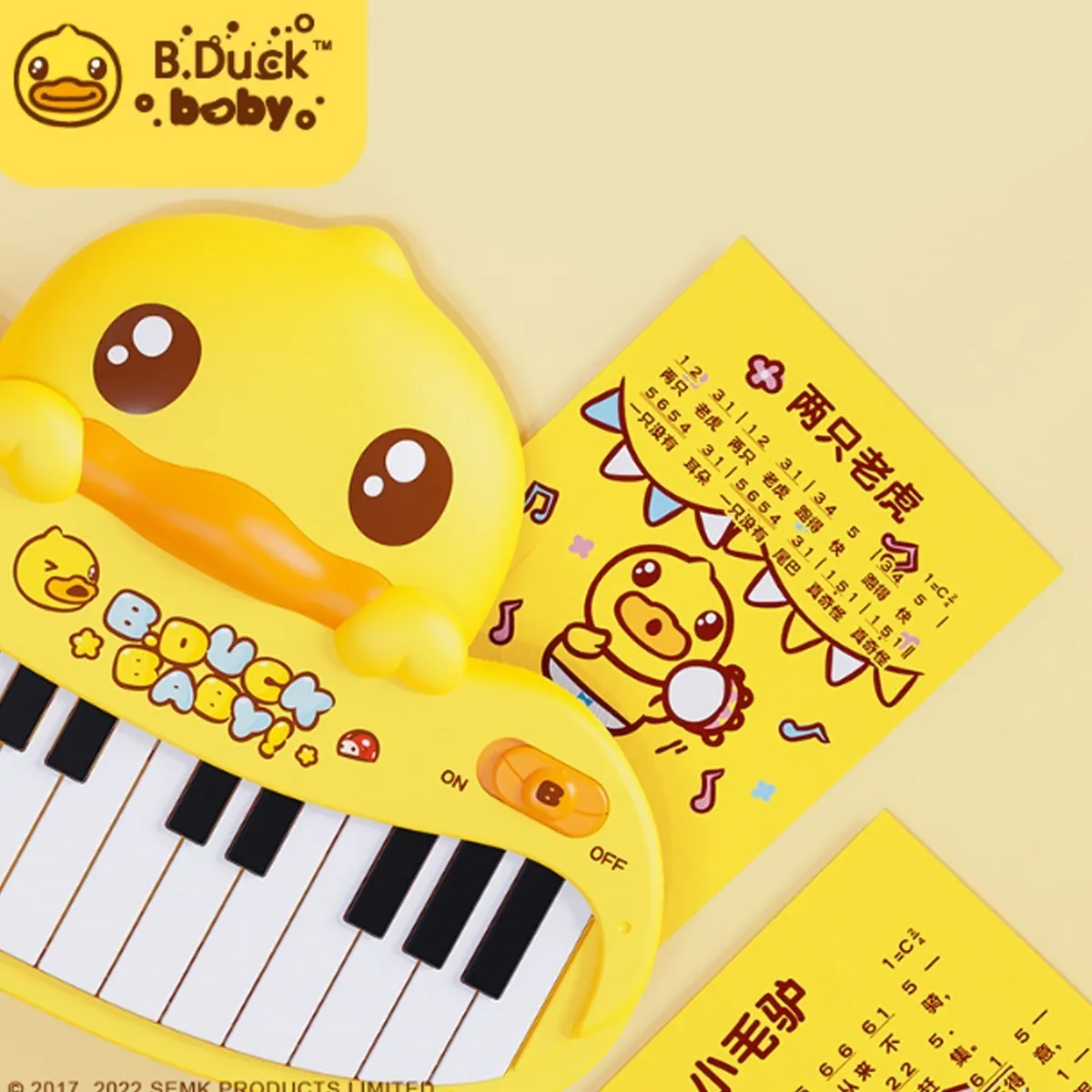 Piano Musical Infantil Juguete Amarillo B. Duck 