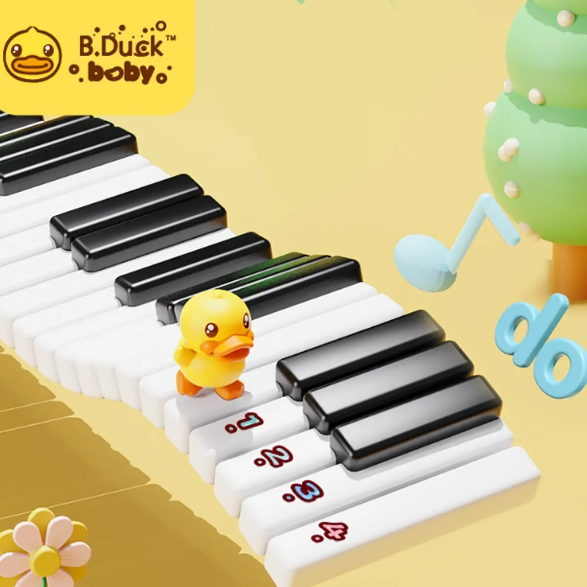 Piano Musical Infantil Juguete Amarillo B. Duck 
